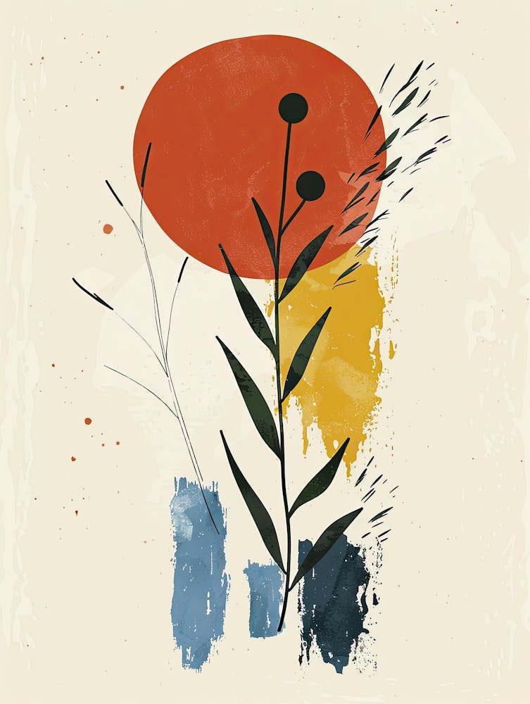 Radiant Geometry In Retro Harmony Mid Century Style