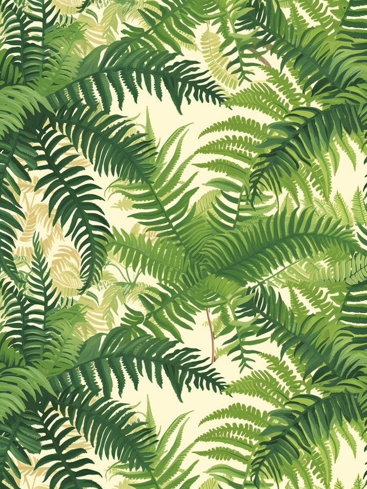 Pattern Poster Rock Cap Fern 1