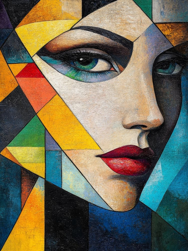 Abstract Of A Woman'S Face 33