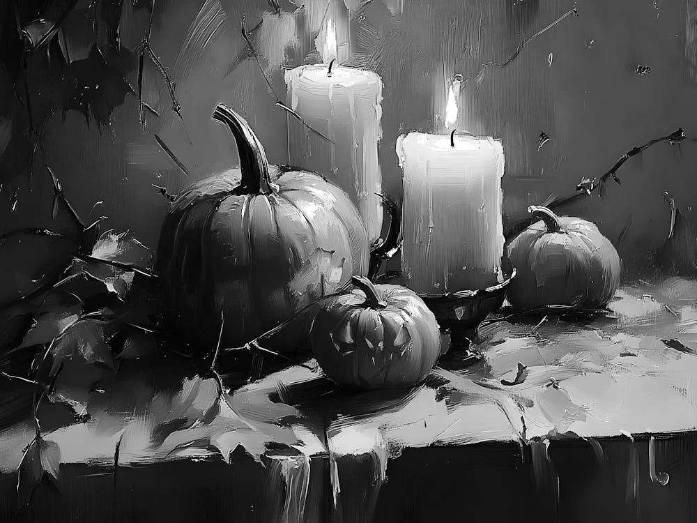 Black And White Pumpkins 36