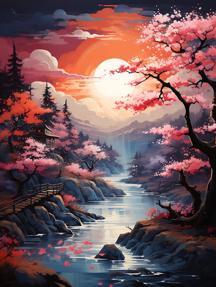 Cherry Blossom Sunset 4