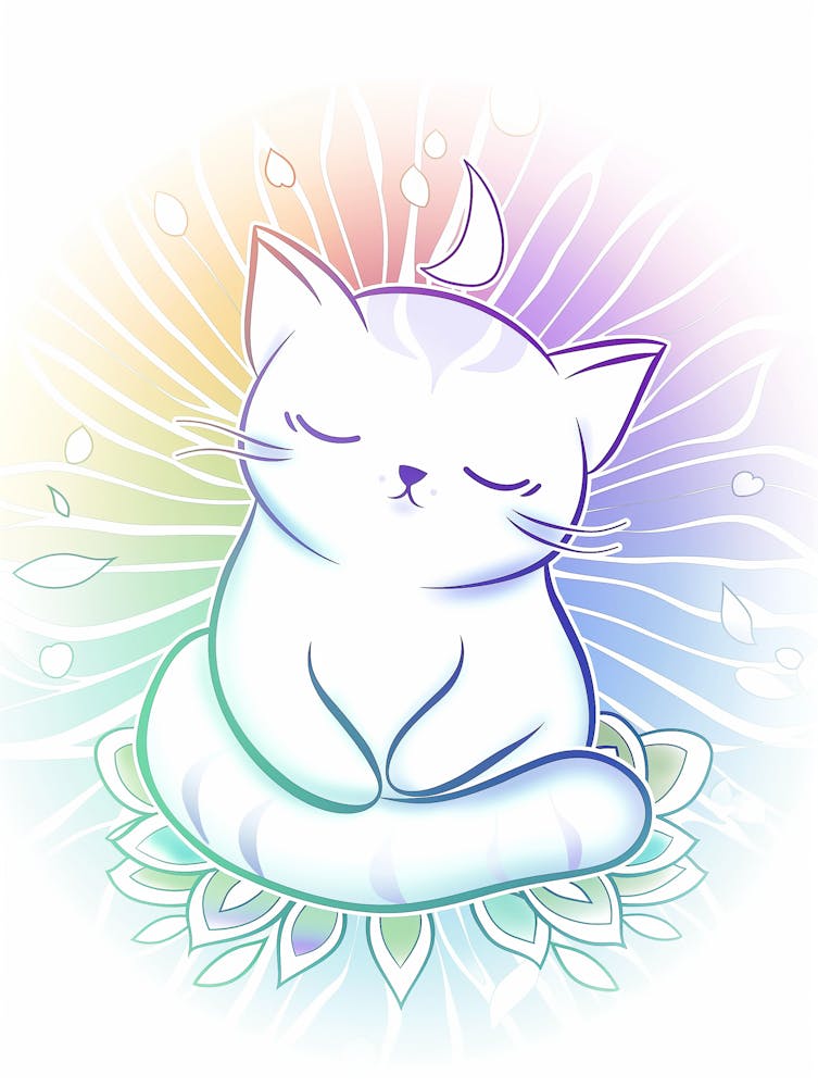 Meditating Cat