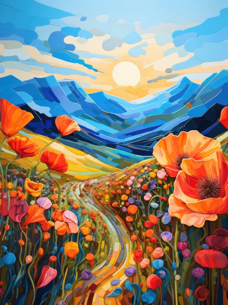 Poppies In The Meadow
