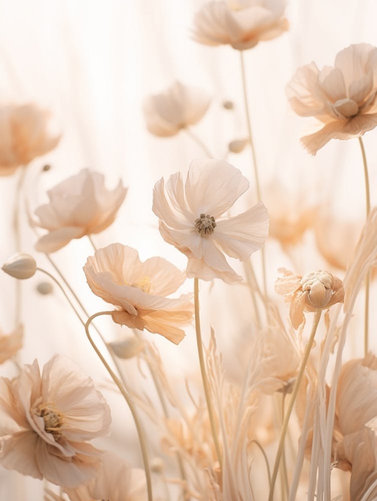 Boho Getrocknete Blumen Hahnenfuß 2