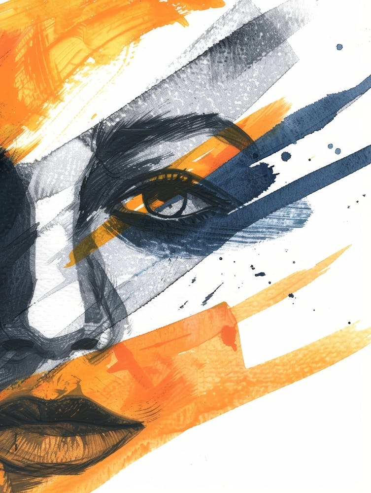 Abstract Of A Woman'S Face 9