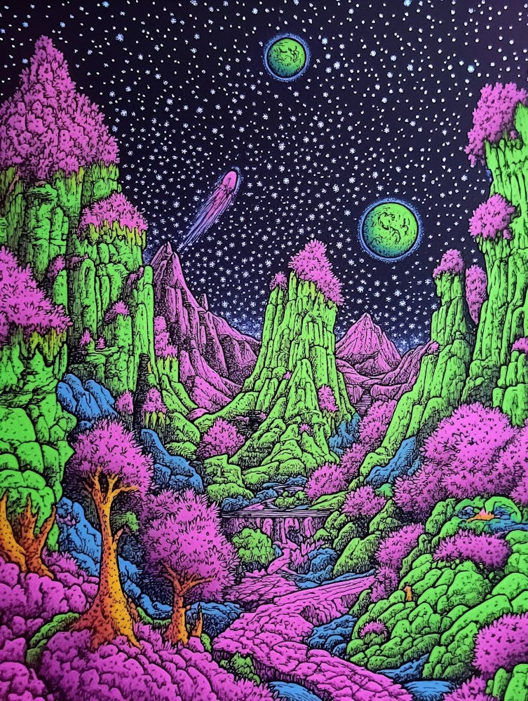Psychedelic Landscape 1