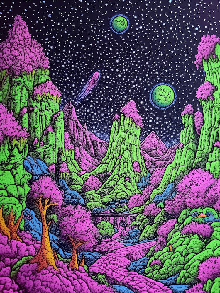 Psychedelic Landscape 1
