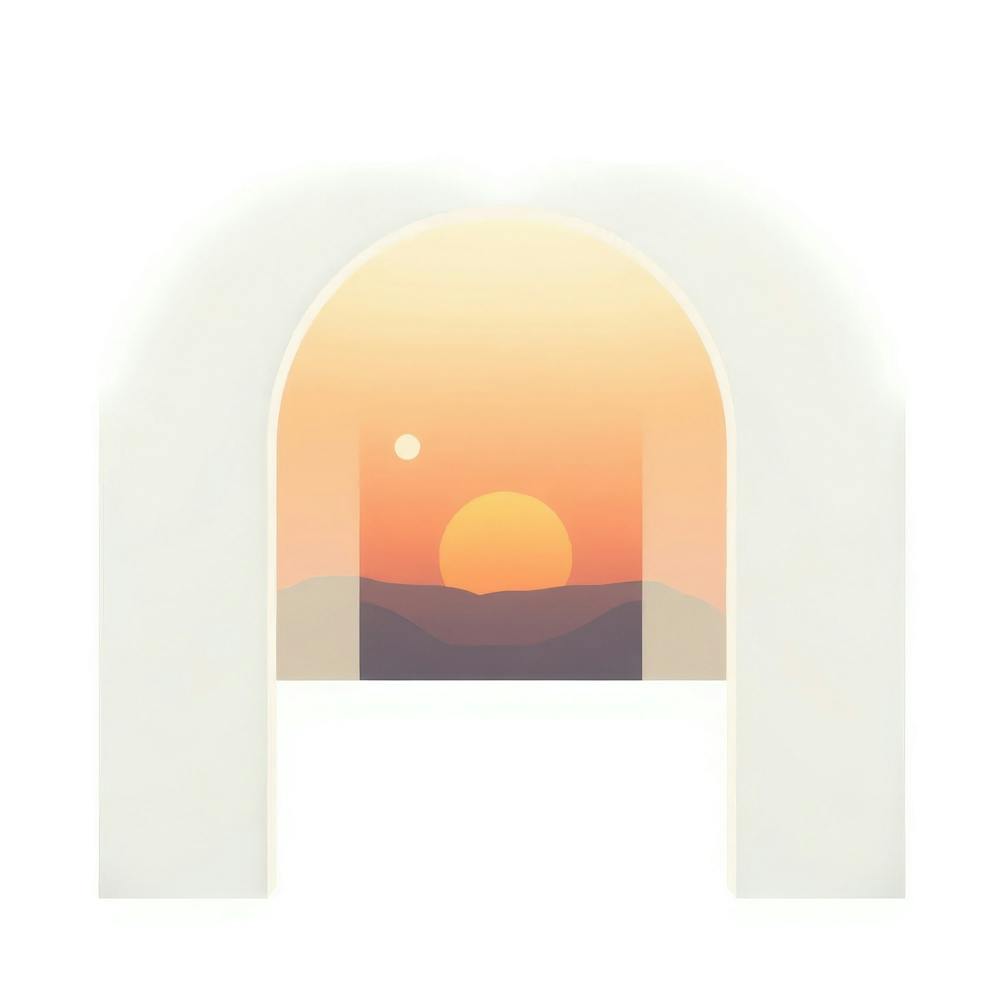 Sunset Through An Arch
