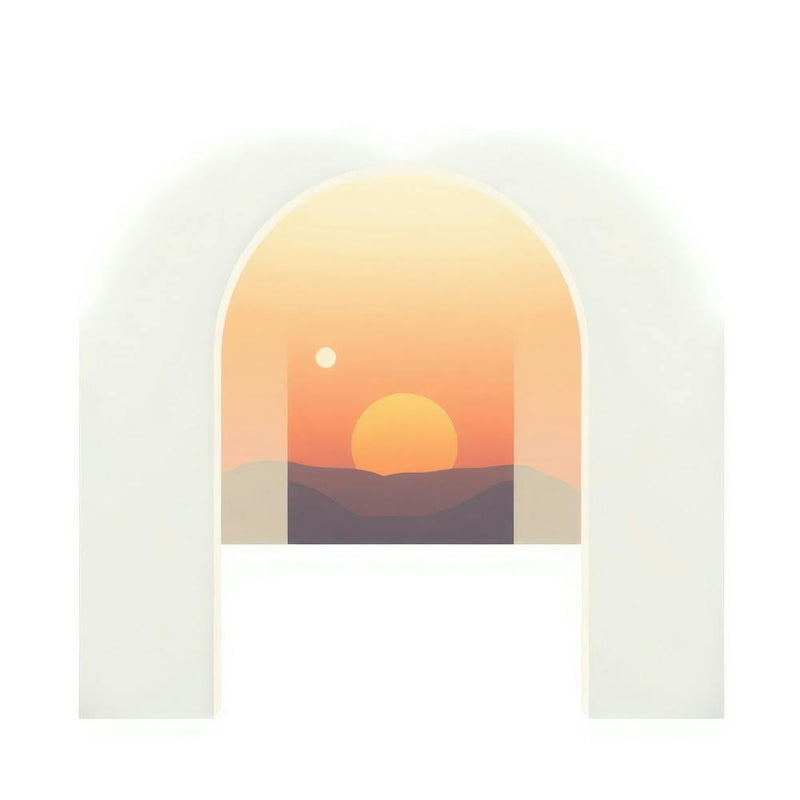 Sunset Through An Arch