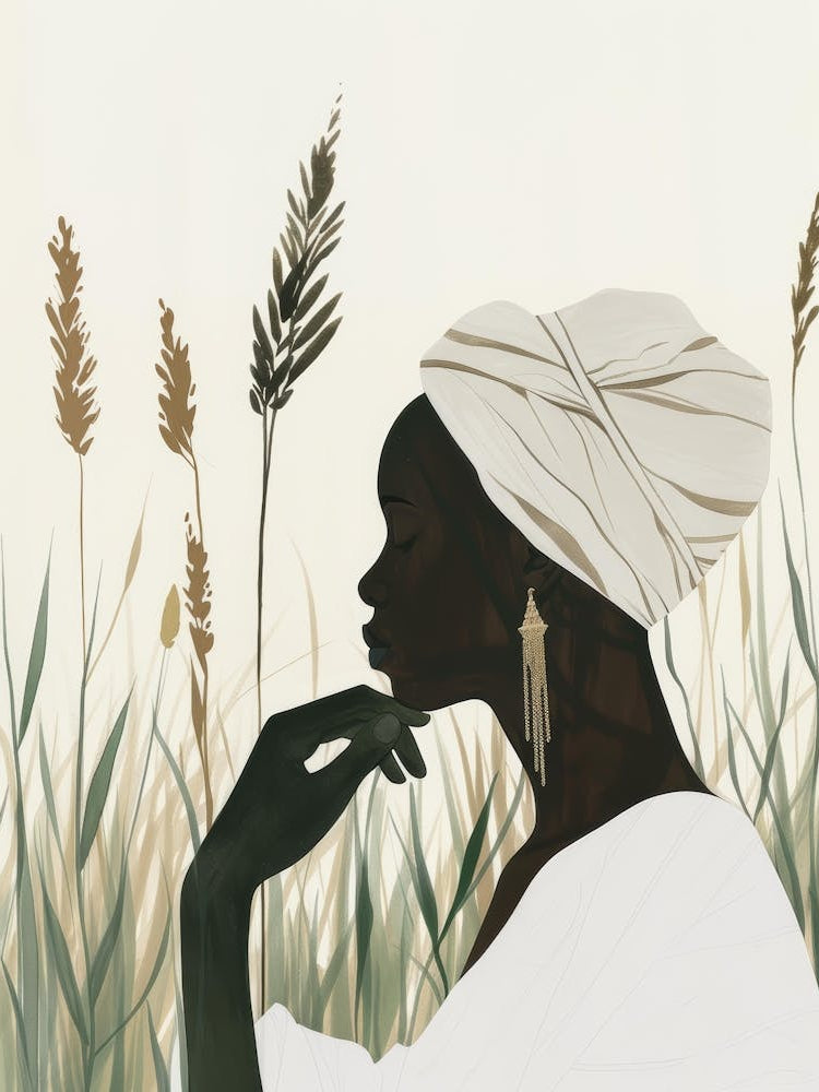 African Woman In Turban 20