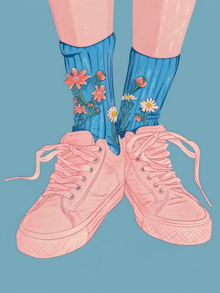 Pink Shoes And Wild Flowers 4