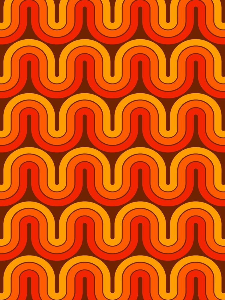 Retro 70s Abstract geometric