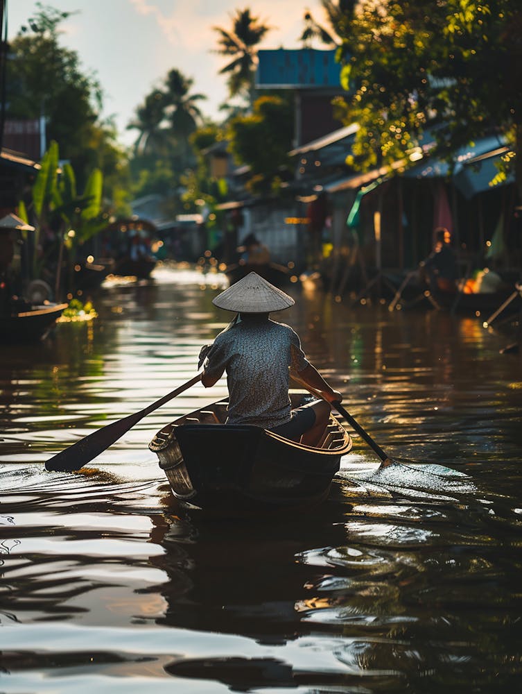 Mekong River In Vietnam