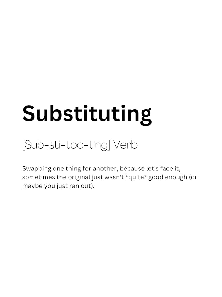 Substituting Definition Meaning