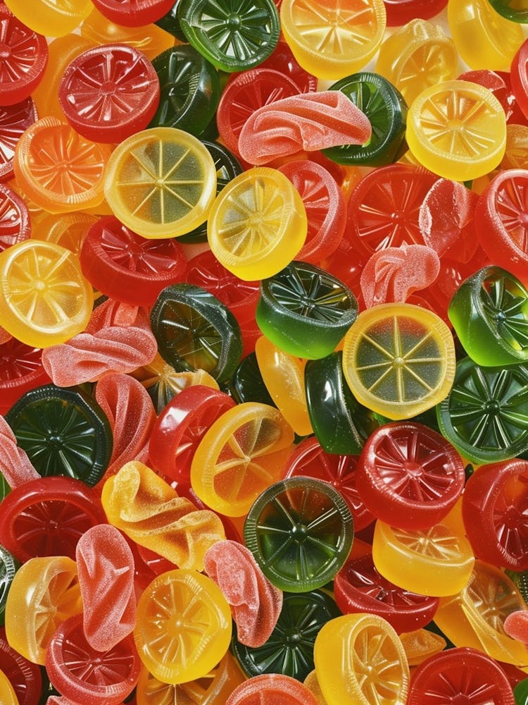 Retro Jelly Candy Pattern
