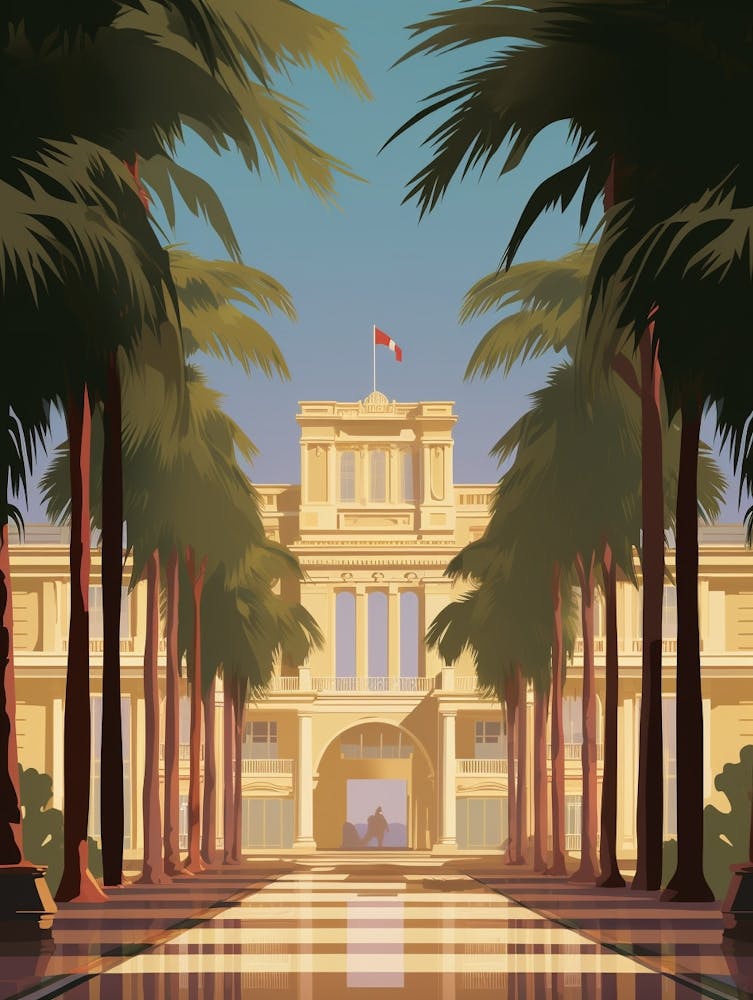 Dolmabahe Palace Modern Pixel Art 2