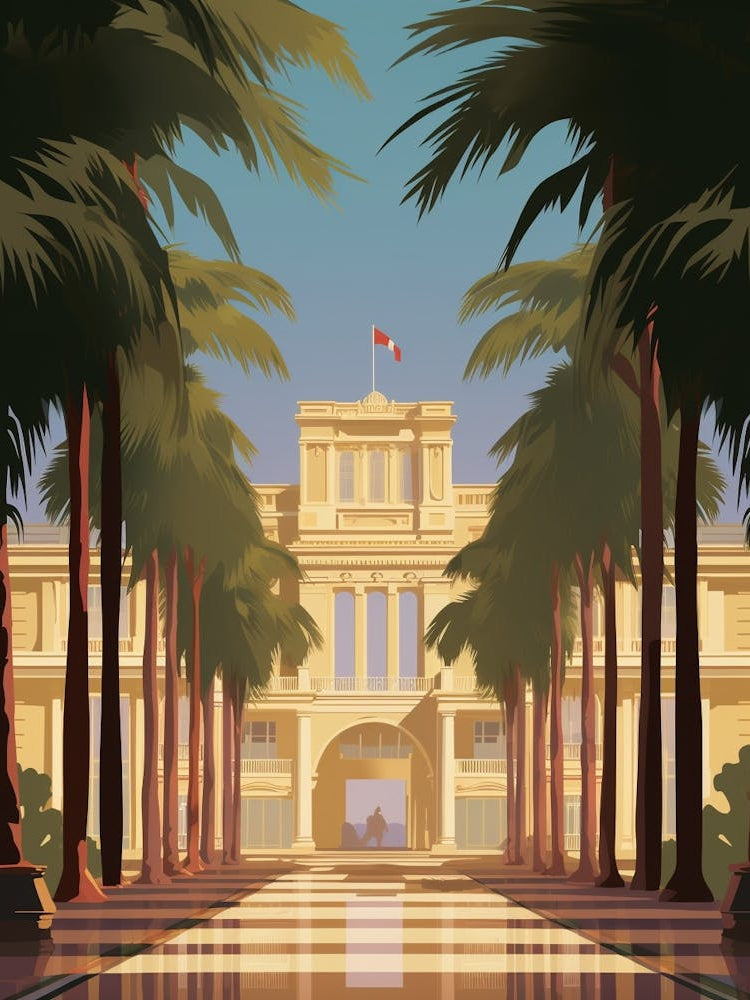 Dolmabahe Palace Modern Pixel Art 2