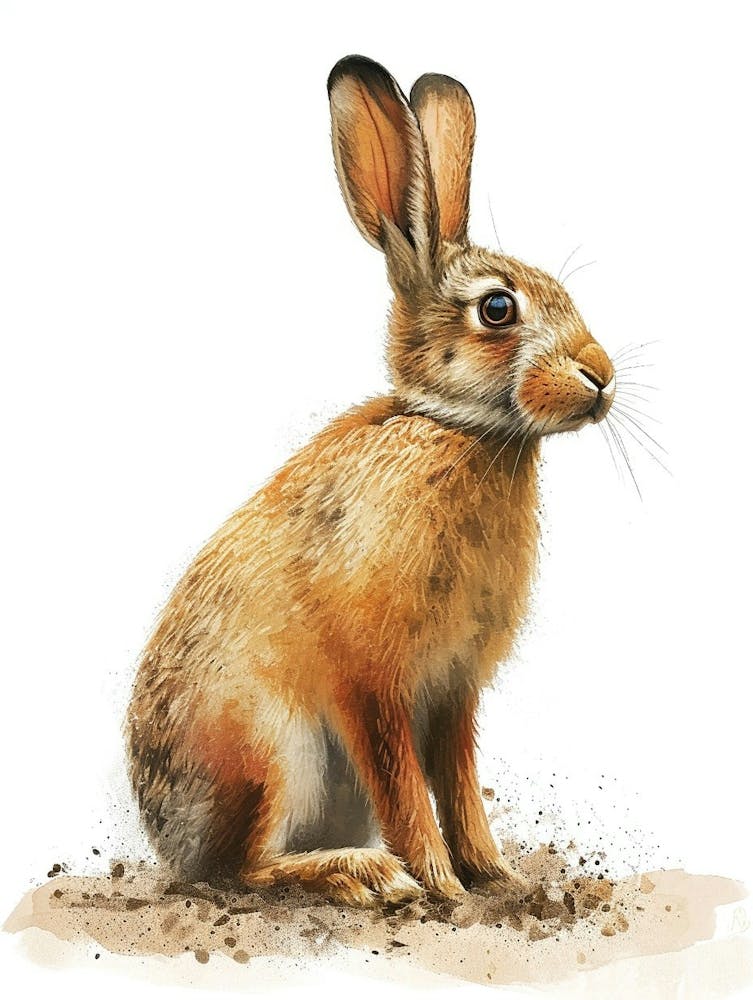 Belgian Hare Nursery Illustration 3