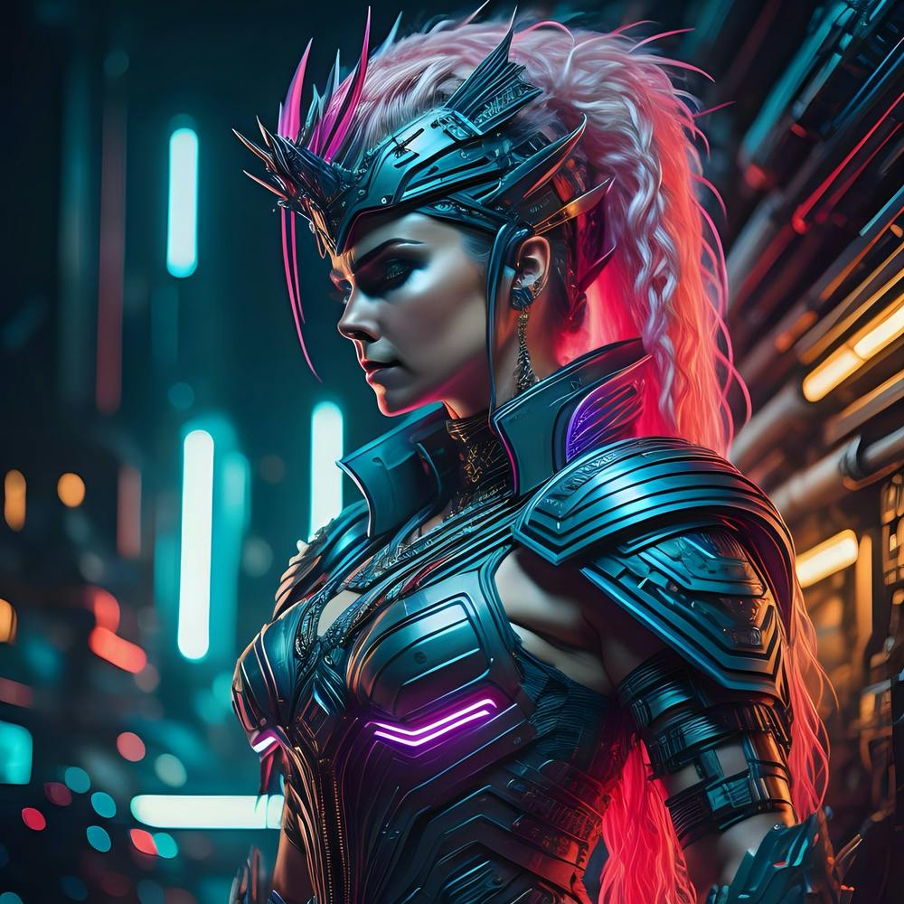 Futuristic Girl In Armor