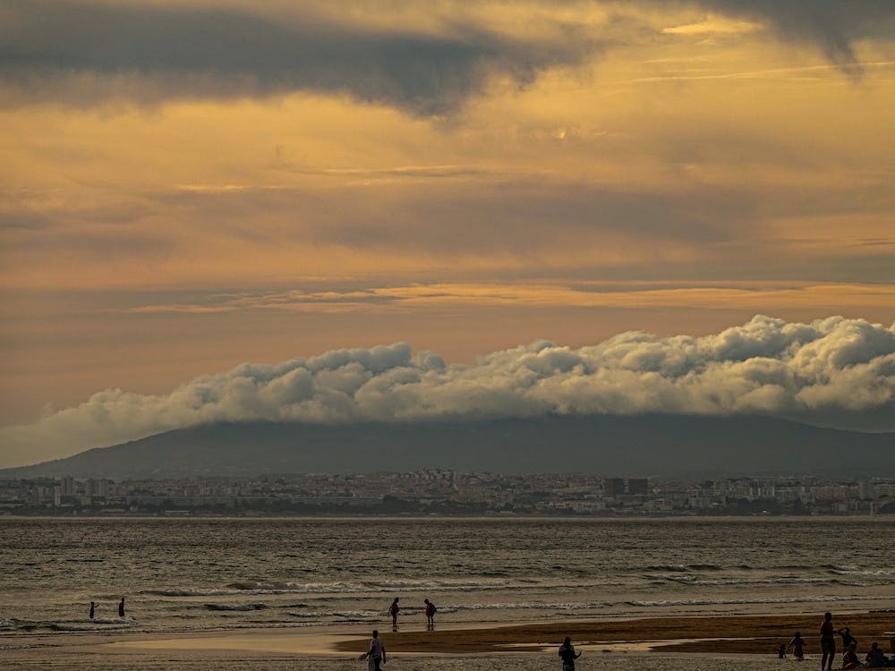 Sunset At The Beach, Lisbon, Portugal