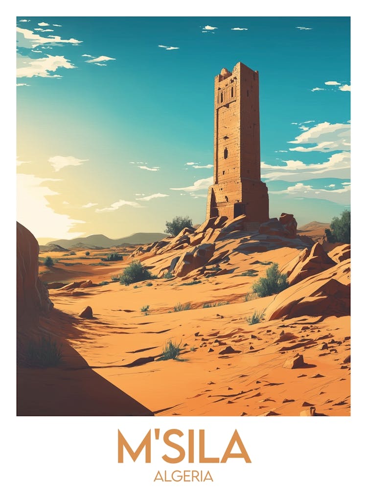 Affiche de voyage M Sila