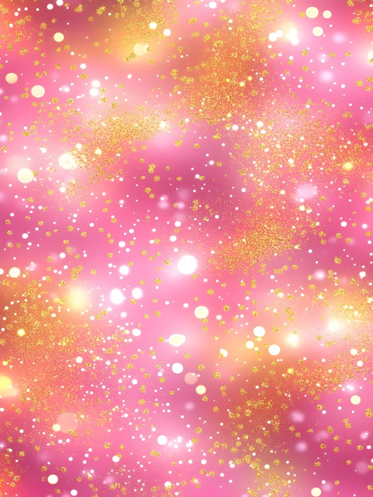 Pink And Gold Glitter Background