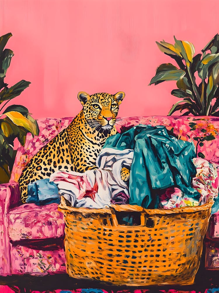 Leopard In A Basket 1