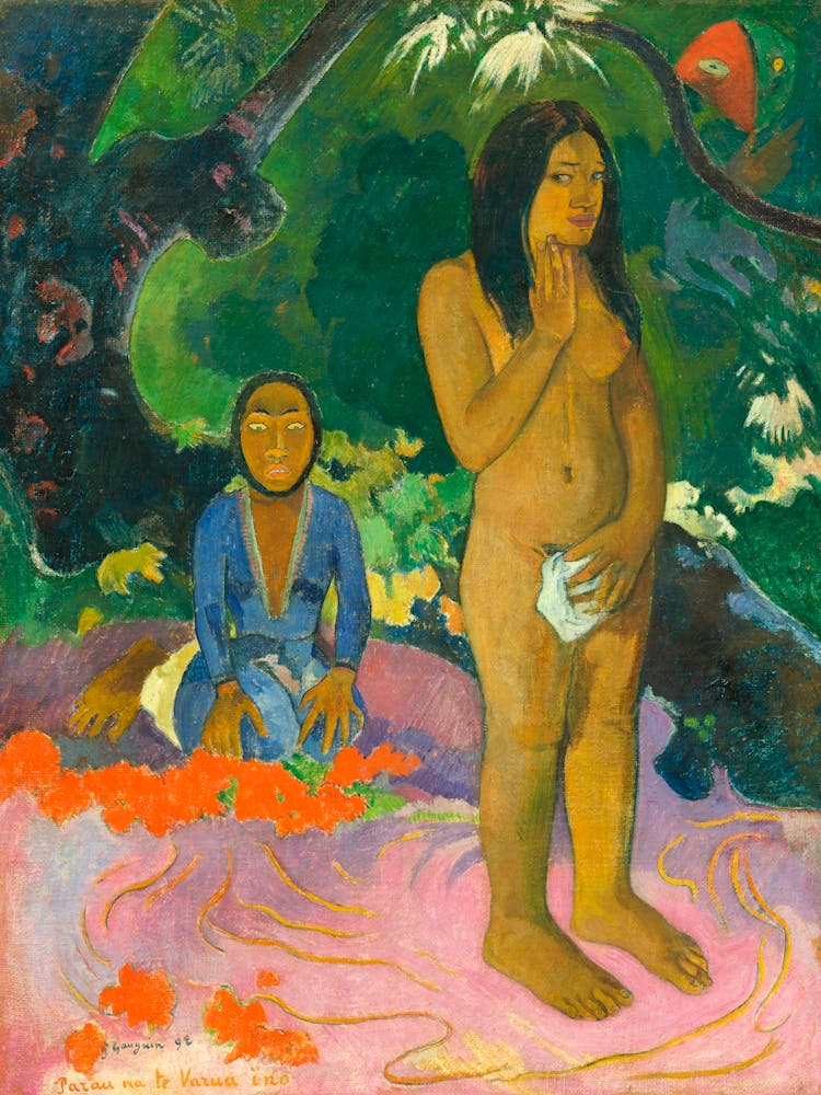 Words Of The Devil (Parau Na Te Varua Ino) (1892), Paul Gauguin