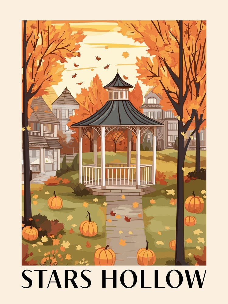 Stars Hollow Gilmore Girls Poster 2