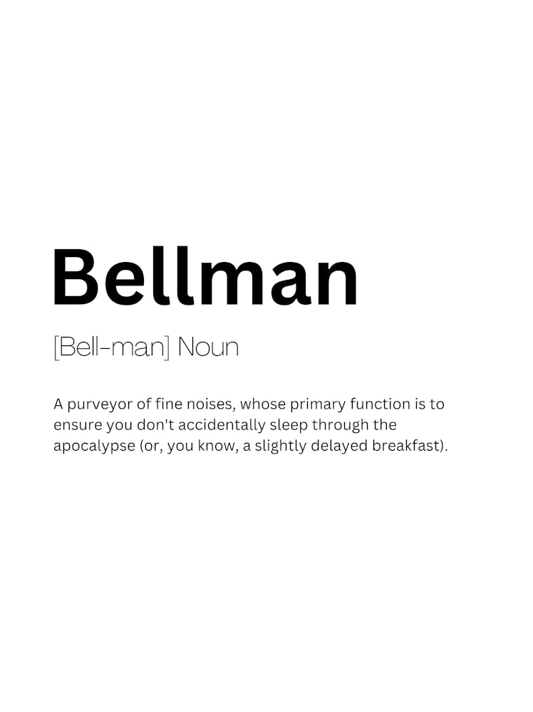 Bellman Definition Meaning