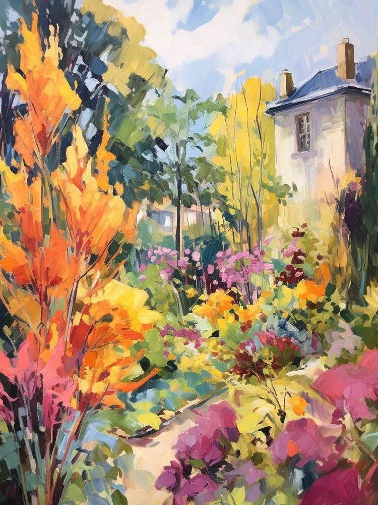 Autumn Gardens Painting Le Jardin Plume France 1