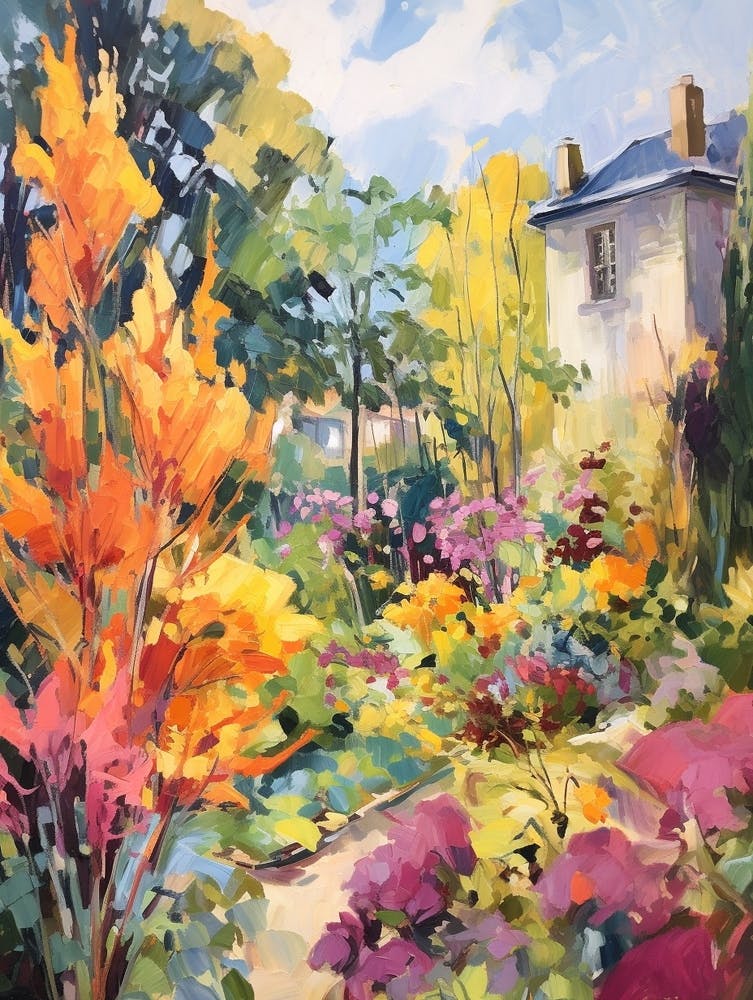 Autumn Gardens Painting Le Jardin Plume France 1