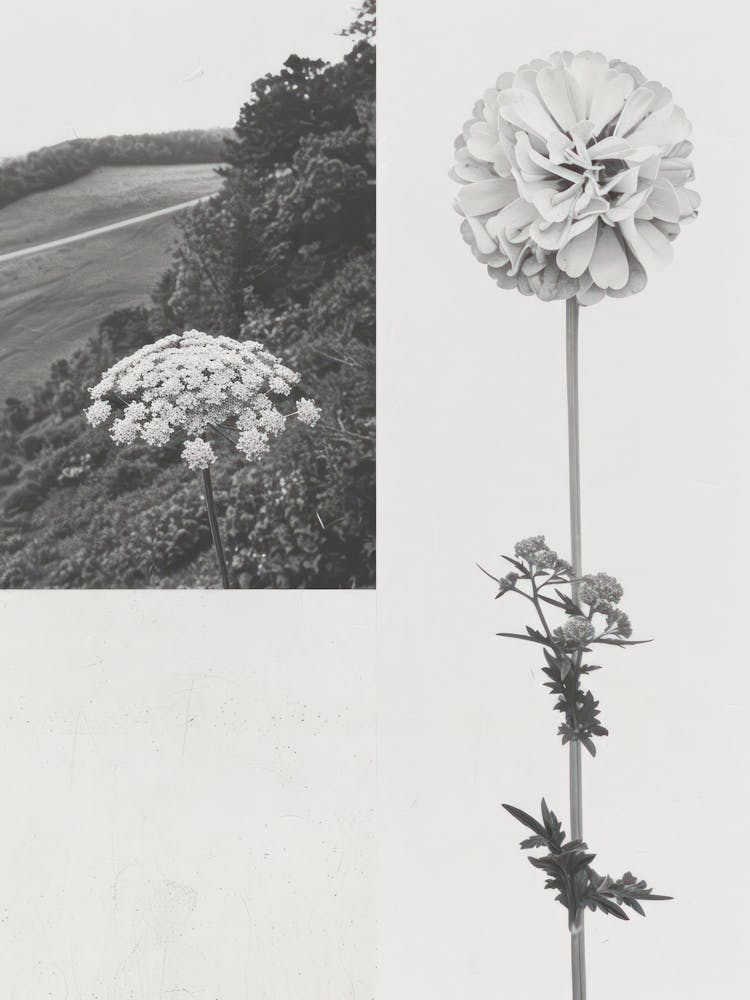 Queen Annes Flower Photo Collage 2