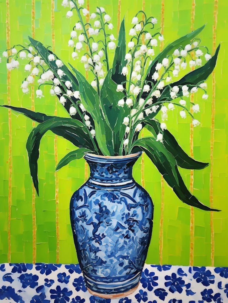 Flowers In A Vase Still Life Painting Lily Of The Valley 1