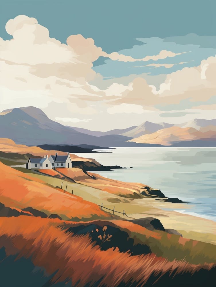 Isle Of Skye Scotland 2 Hiking Trail Landscape