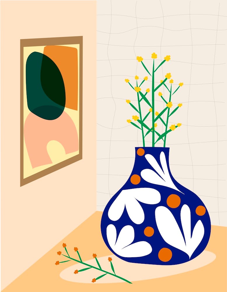 Vase And Flowers