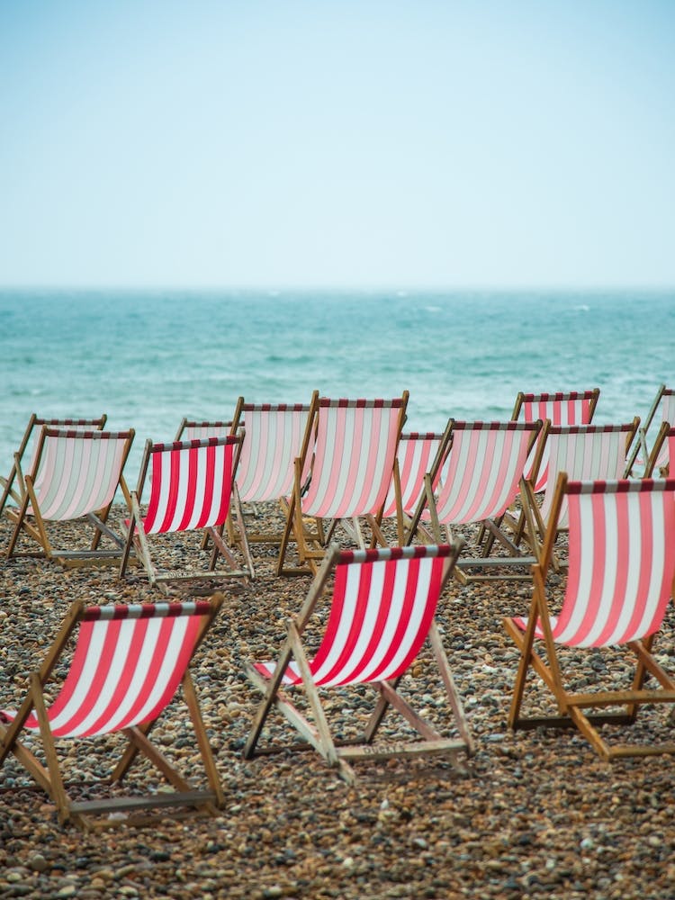 Deckchairs On Beer Beach