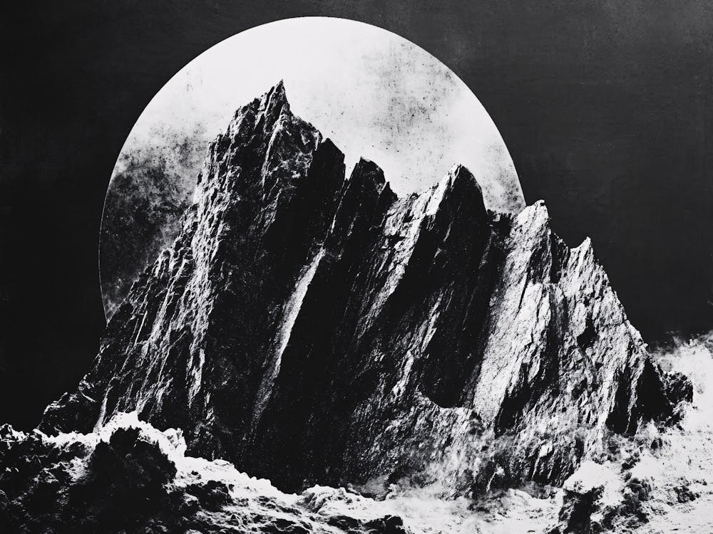 Moon Over The Mountains 1