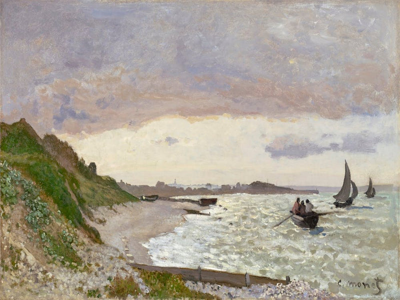 The Seashore At Sainte Adresse (1864), Claude Monet