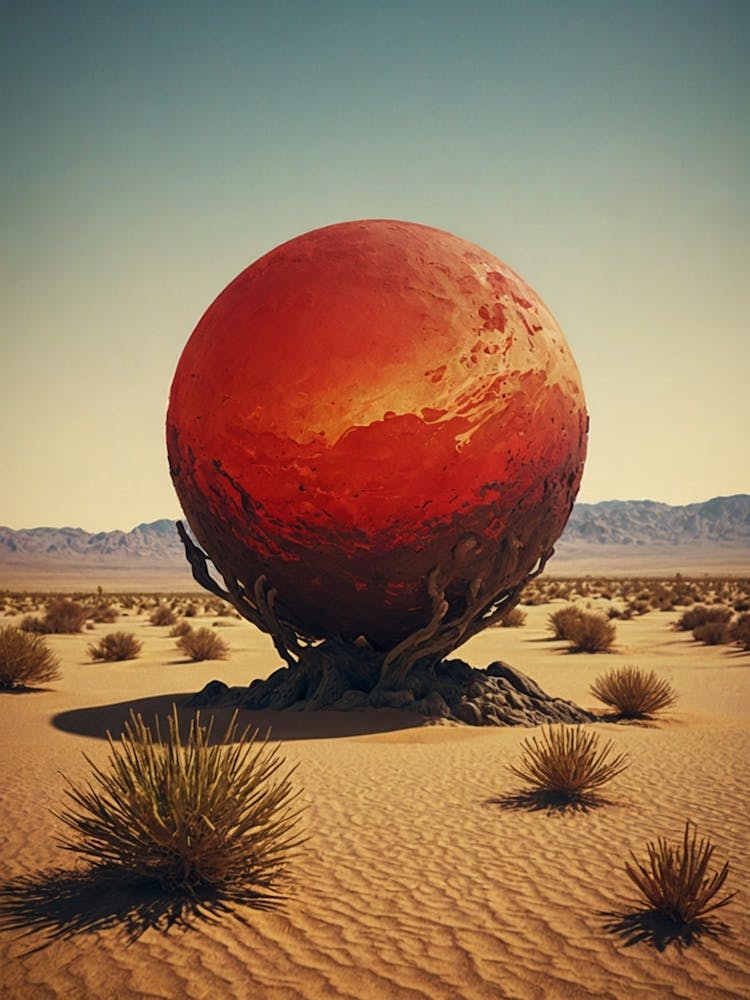 Red Ball In The Desert