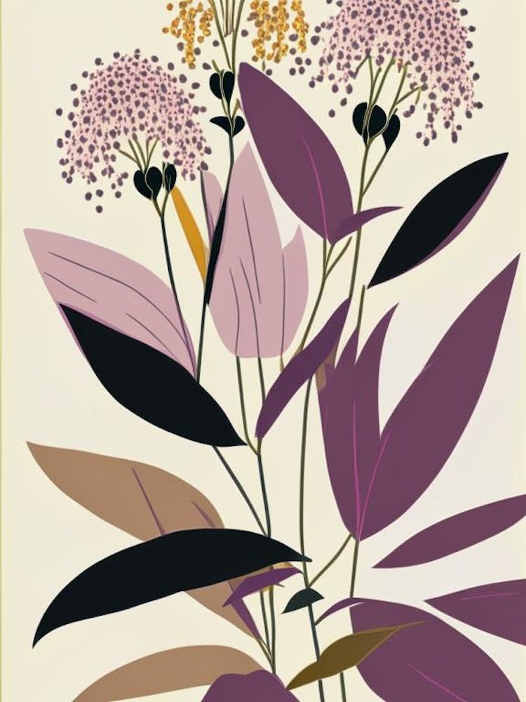 Joe Pye Weed Wildflower Modern Muted Colours 1