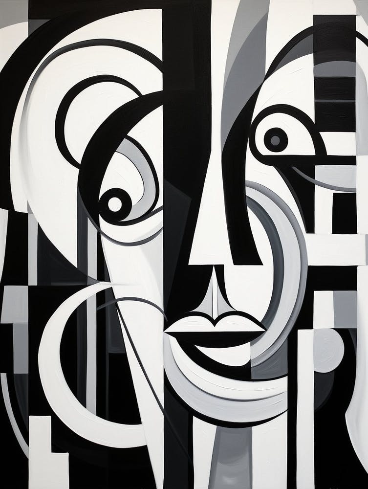 Identity Abstract Black And White 1