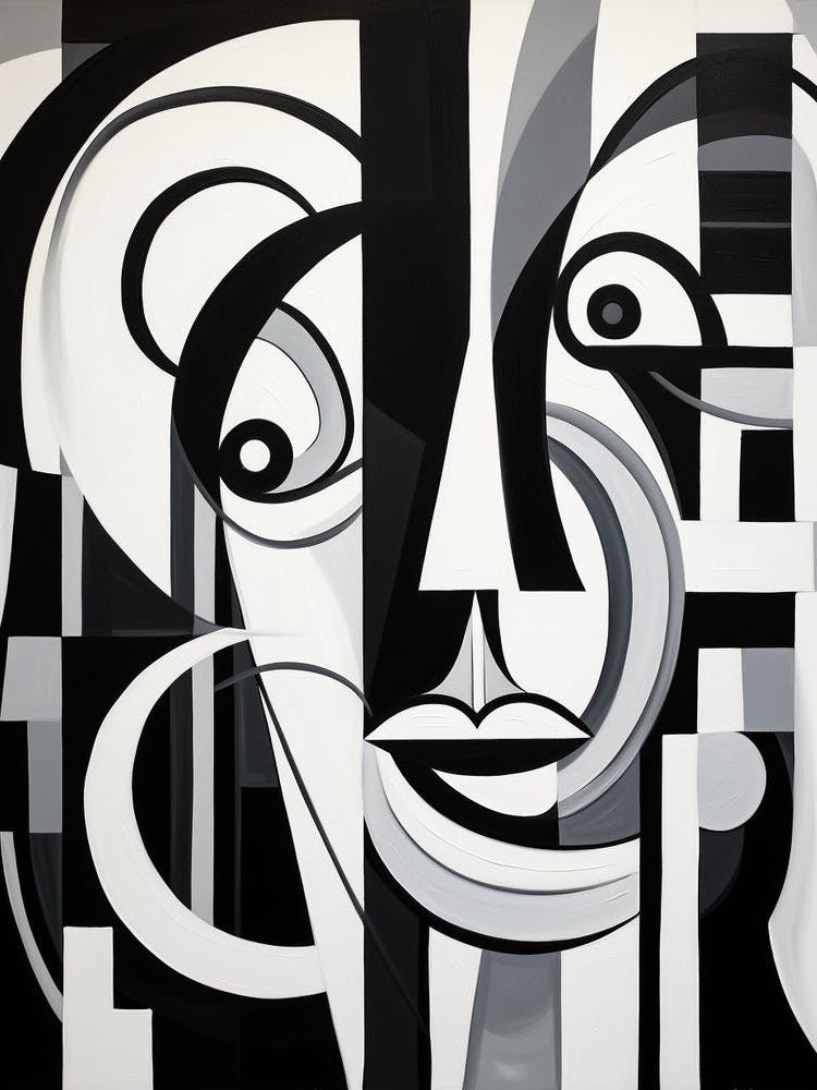 Identity Abstract Black And White 1