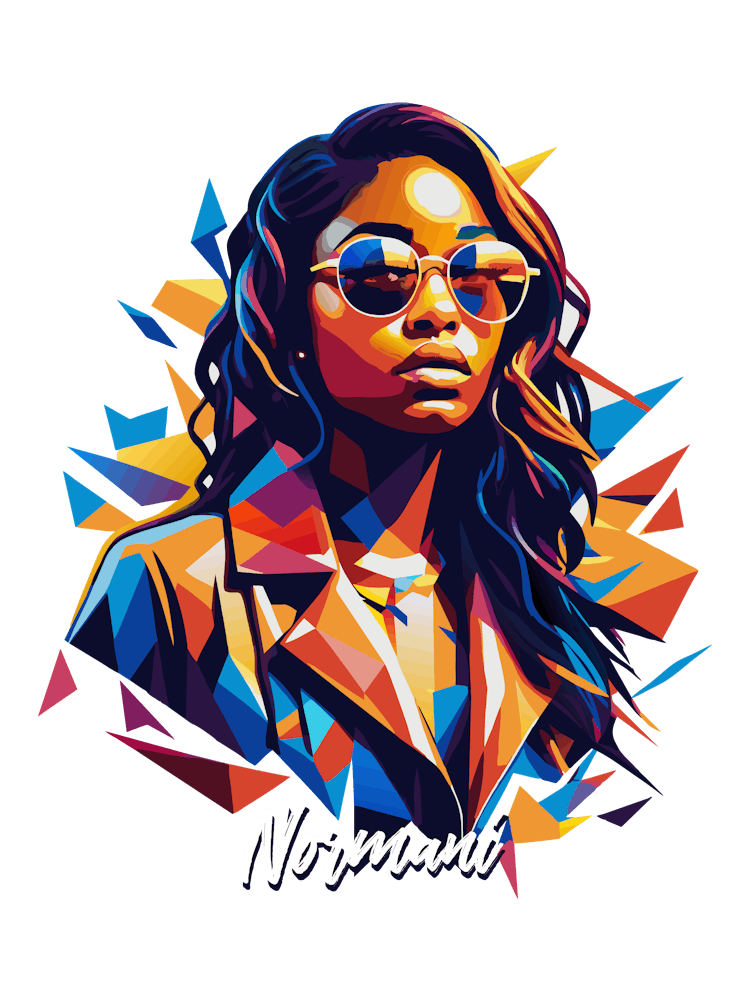 Normani 02 Portrait Music Icon Style WPAP Pop Art