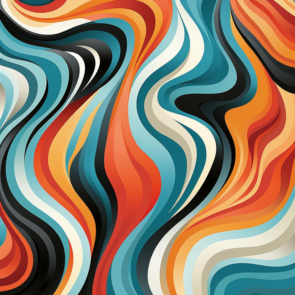 Abstract Wavy Pattern