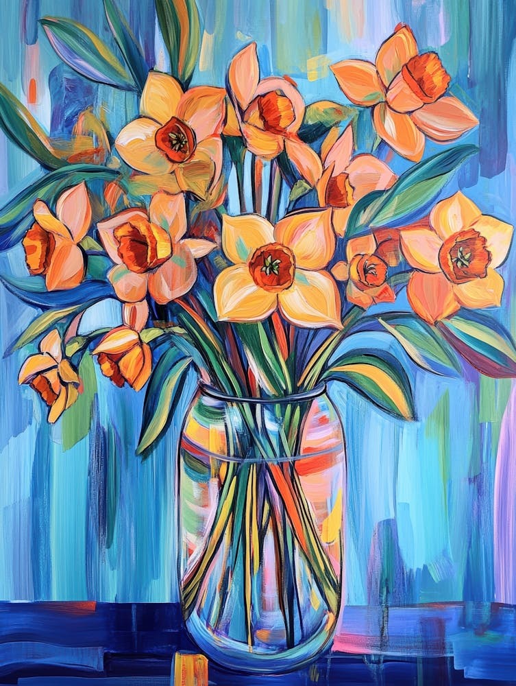 Daffodils In A Vase 1