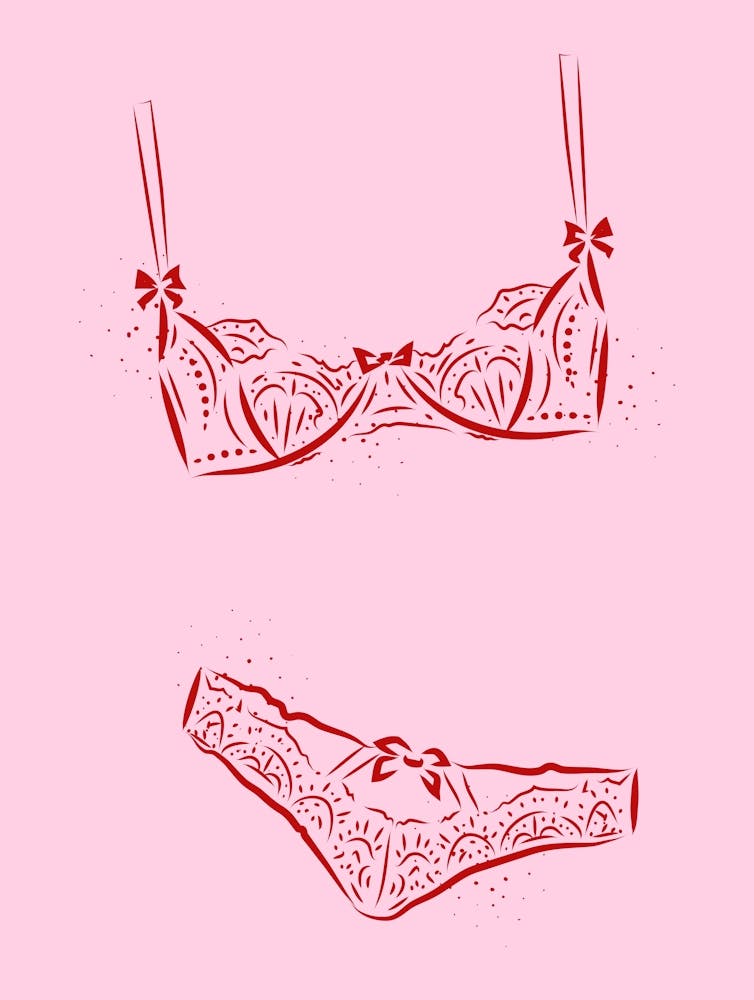 Coquette Lingerie - Pink And Red