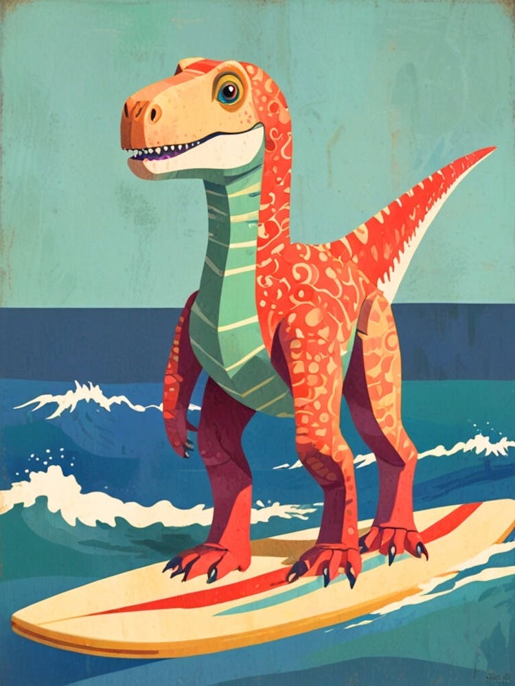 Dinosaurier Surfbrett