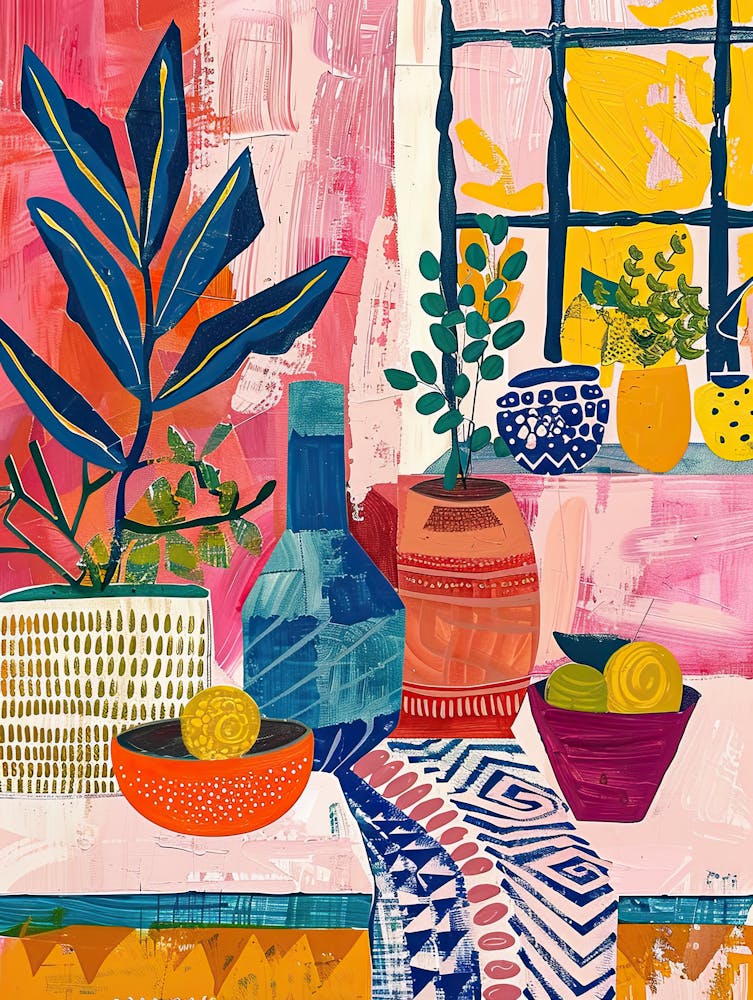 Cosmic Bloom Matisse Style
