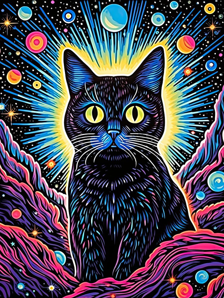 Quantum Purrwave, Psychedelic Cats series